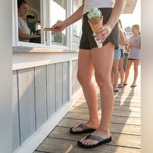 Teva Black and White Patterned Sandals Sz 11